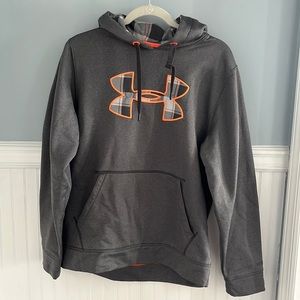 Men’s Under Armour Gray Orange Hoodie Medium
